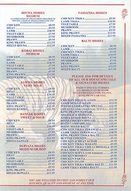 Rozi's Tandoori House